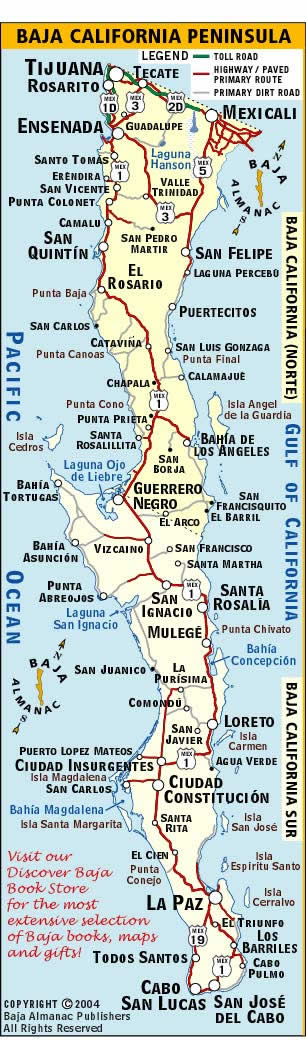 Map Of Baja California Mexico Get Map Update